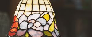 Preview wallpaper lamp, lamp shade, colorful, stained glass, glass