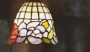 Preview wallpaper lamp, lamp shade, colorful, stained glass, glass