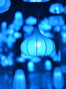 Preview wallpaper lamp, lampshade, lighting, blue