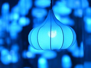 Preview wallpaper lamp, lampshade, lighting, blue