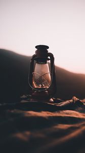 Preview wallpaper lamp, lantern, camping, blur