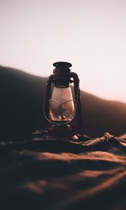 Preview wallpaper lamp, lantern, camping, blur