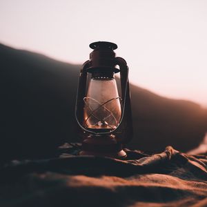 Preview wallpaper lamp, lantern, camping, blur