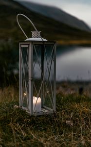 Preview wallpaper lamp, lantern, candle, burn, fire