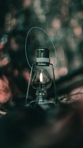 Preview wallpaper lamp, lantern, fire, wick, blur