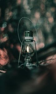 Preview wallpaper lamp, lantern, fire, wick, blur