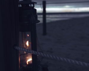 Preview wallpaper lamp, lantern, night, twilight, light