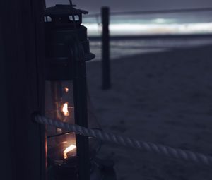 Preview wallpaper lamp, lantern, night, twilight, light