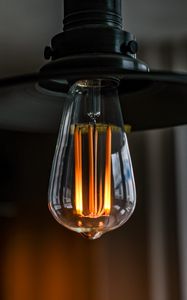 Preview wallpaper lamp, light bulb, blur