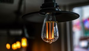 Preview wallpaper lamp, light bulb, blur