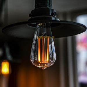 Preview wallpaper lamp, light bulb, blur