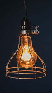 Preview wallpaper lamp, light bulb, light, dark