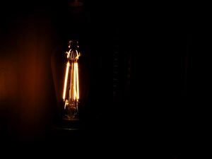 Preview wallpaper lamp, light, darkness, glow