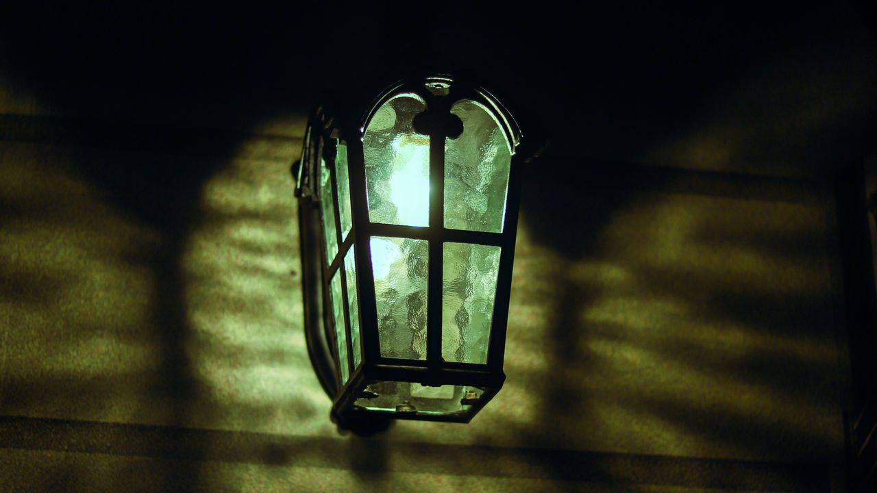 Wallpaper lamp, light, lighting, night, dark