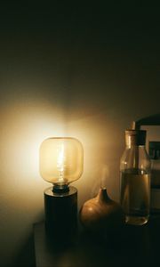 Preview wallpaper lamp, light, lighting, darkness, aesthetics