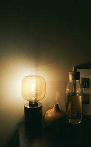 Preview wallpaper lamp, light, lighting, darkness, aesthetics
