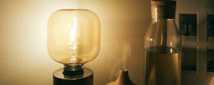 Preview wallpaper lamp, light, lighting, darkness, aesthetics