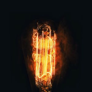 Preview wallpaper lamp, lighting, electricity, smoke, dark