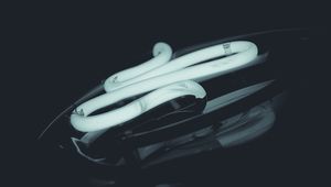 Preview wallpaper lamp, lighting, spiral, bw