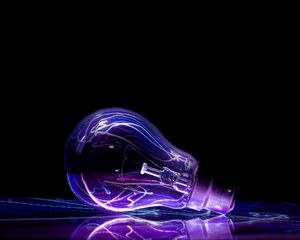 Preview wallpaper lamp, lightning, glow, reflection, dark
