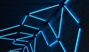 Preview wallpaper lamp, neon, glow, ceiling
