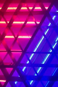 Preview wallpaper lamp, neon, glow, metallic, construction