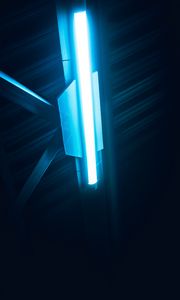 Preview wallpaper lamp, neon, light, glow, blue