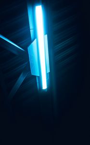 Preview wallpaper lamp, neon, light, glow, blue