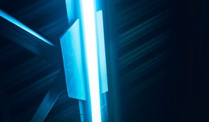 Preview wallpaper lamp, neon, light, glow, blue
