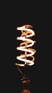 Preview wallpaper lamp, neon, spiral, light, dark