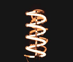 Preview wallpaper lamp, neon, spiral, light, dark