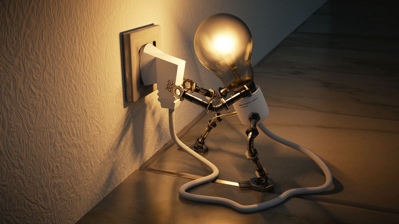 Wallpaper lamp, outlet, idea, electricity