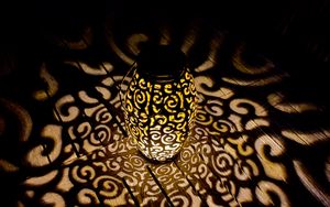 Preview wallpaper lamp, pattern, light, darkness