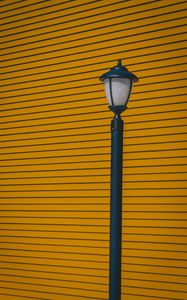 Preview wallpaper lamp post, wall, pillar, stripes, minimalism