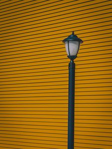 Preview wallpaper lamp post, wall, pillar, stripes, minimalism