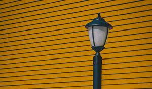 Preview wallpaper lamp post, wall, pillar, stripes, minimalism