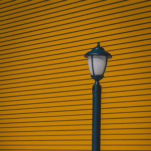 Preview wallpaper lamp post, wall, pillar, stripes, minimalism