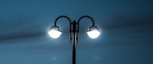 Preview wallpaper lamp posts, night, lighting, dark