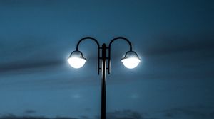 Preview wallpaper lamp posts, night, lighting, dark