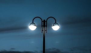 Preview wallpaper lamp posts, night, lighting, dark