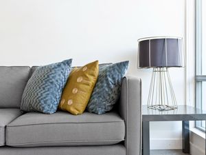 Preview wallpaper lamp, sofa, combination, design, pillows