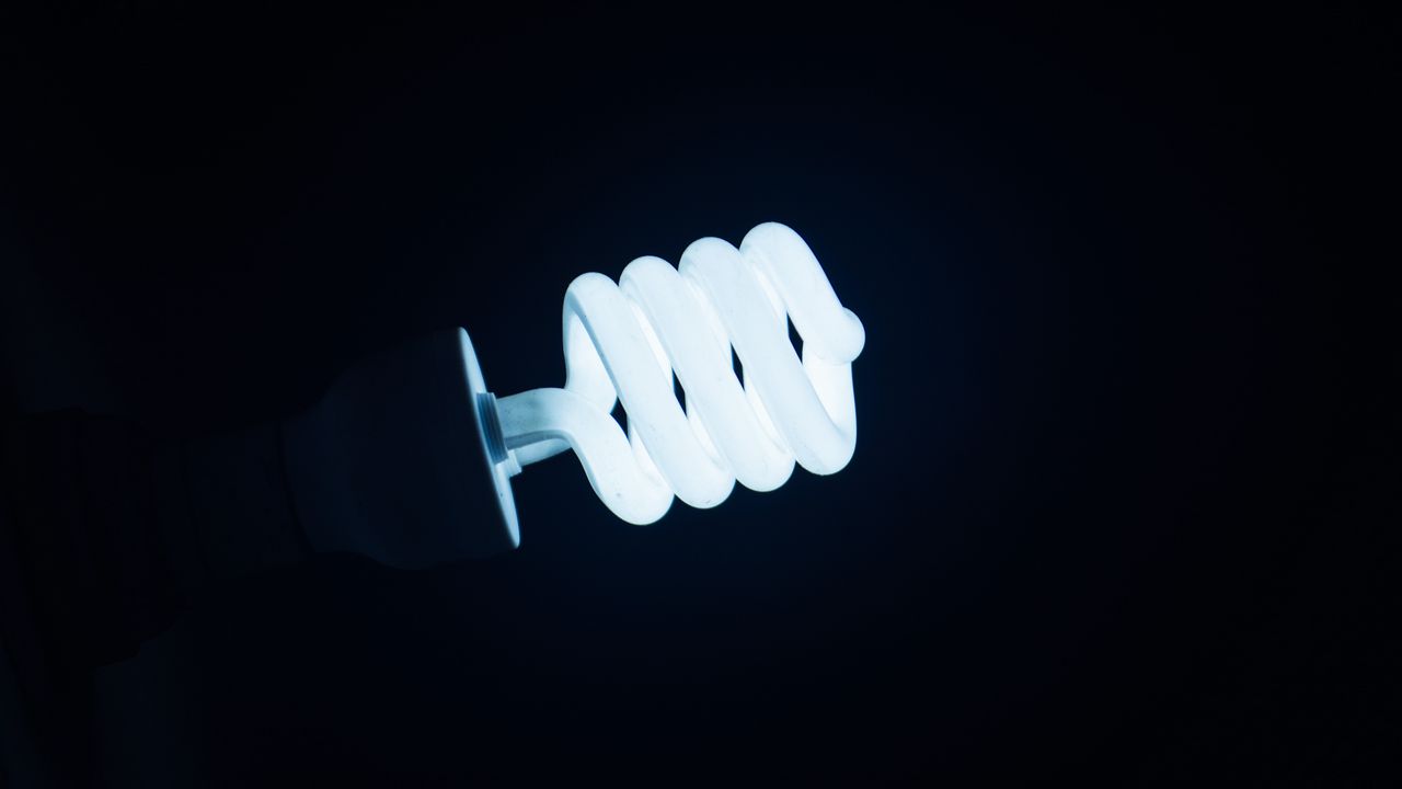 Wallpaper lamp, spiral, electricity, light