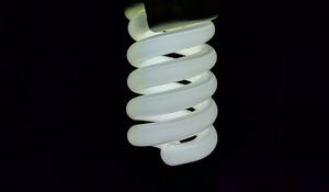 Preview wallpaper lamp, spiral, light, lighting, black background