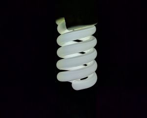 Preview wallpaper lamp, spiral, light, lighting, black background
