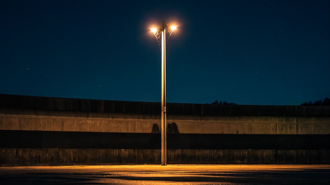 Wallpaper lamppost, lantern, night, light, lighting, sky