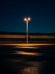 Preview wallpaper lamppost, lantern, night, light, lighting, sky