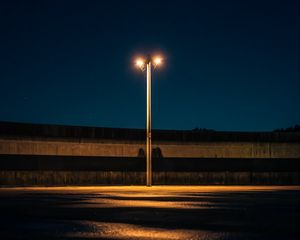 Preview wallpaper lamppost, lantern, night, light, lighting, sky