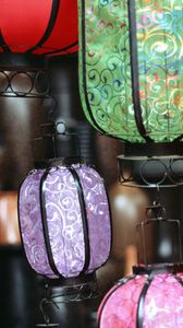 Preview wallpaper lamps, china, bright, colorful, paper