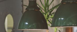 Preview wallpaper lamps, lampshades, green, iron, interior