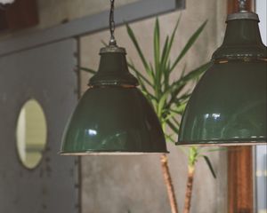 Preview wallpaper lamps, lampshades, green, iron, interior